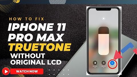 Iphone 11 Pro MAX Truetone missing Fix without original display