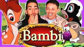 Wait… BAMBI is a boy!? First time watching Bambi!! (Movie Reaction and Disney Fan Commentary)