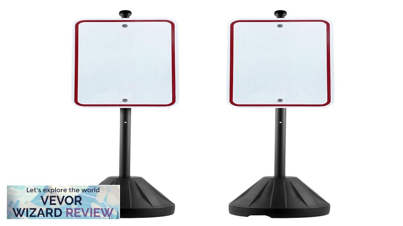 VEVOR Portable Sign Post 5 ft Cast Iron Sign Post Holder Review