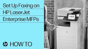 Set Up Faxing on HP LaserJet Enterprise MFPs | HP LaserJet | HP