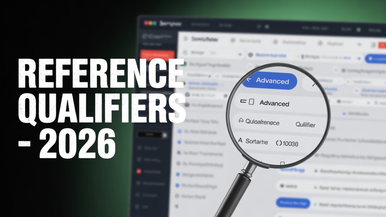 What is Reference Qualifier in ServiceNow (2026) | Servicenow Platform ...