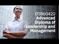 Advanced diploma of leadership and management overview