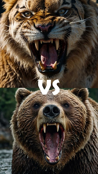 Mammoth vs Sabertooth tiger.😱