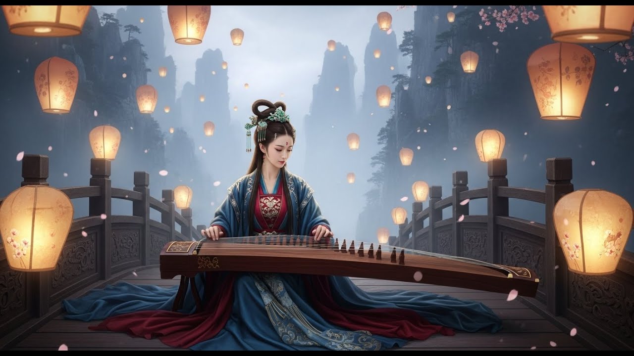 地中海风情的宁静弦乐与风笛伴奏轻柔冥想夜晚静谧氛围 for relaxation and deep listening