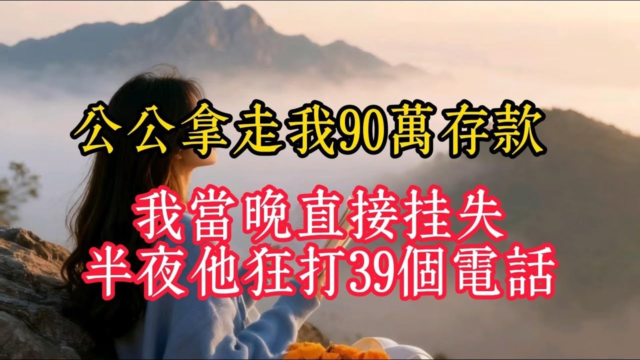 公公拿走我90萬存款，我當晚直接掛失，半夜他狂打39個電話