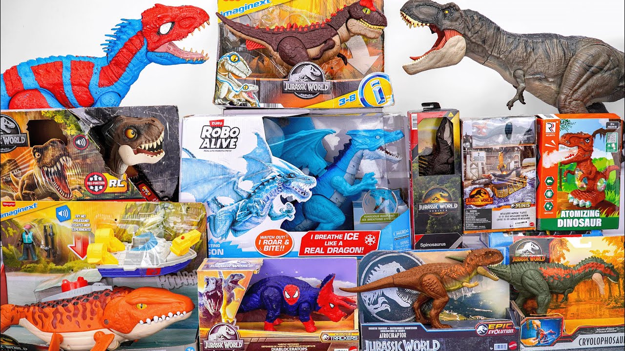 Jurassic World REBIRTH movie toy | Giant Trex | RC Raptor | Mosasaurus ASMR no talking Unboxing