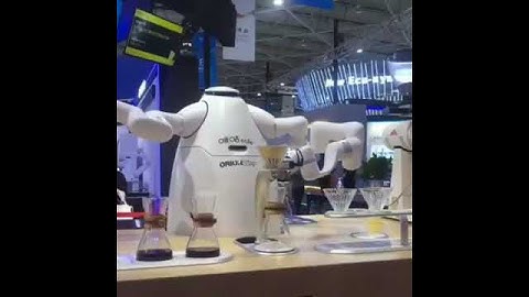 Who needs coffee This is the OrionStar robotic coffee master