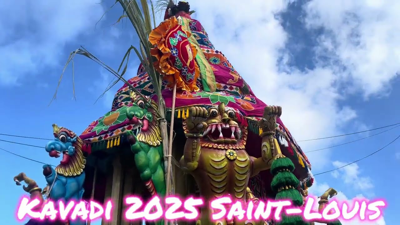 Procession du ￼Kavadi vers la rivière Saint-Étienne Saint-Louis lundi 11 février 2025 #abonnetoi