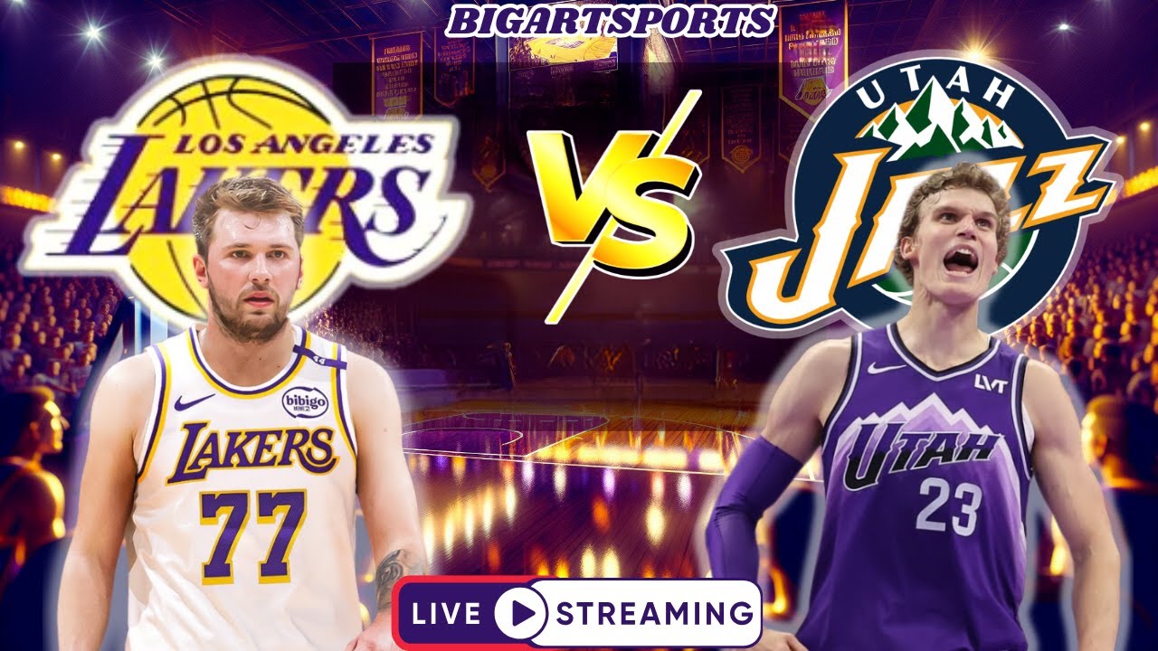 Lakers vs Jazz LIVE NBA game | Luka Doncic Debut #nba #lakers #jazz ...