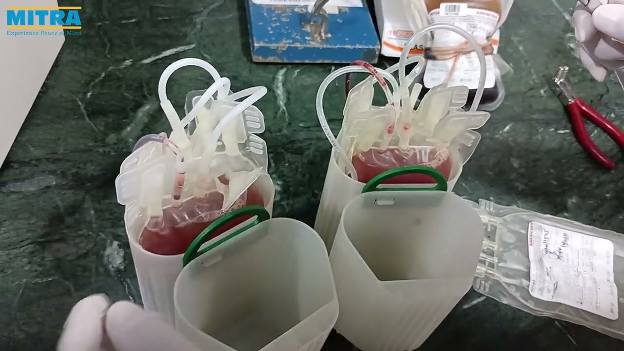 Triple SAGM Blood Bag Packing and Procedure Blood Bags System Mitra Industries YouTube