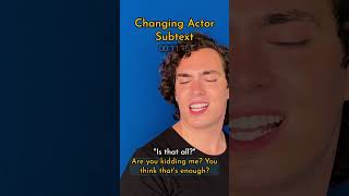 'Is That All?' (Acting Subtext Drill for Actors)