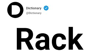 Rack Meaning In English