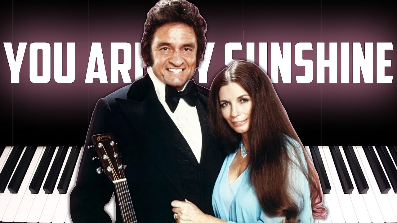 Johnny Cash You Are My Sunshine Easy Piano Tutorial YouTube