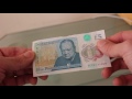 New 5 pounds note money / новые 5 британских фунтов деньги