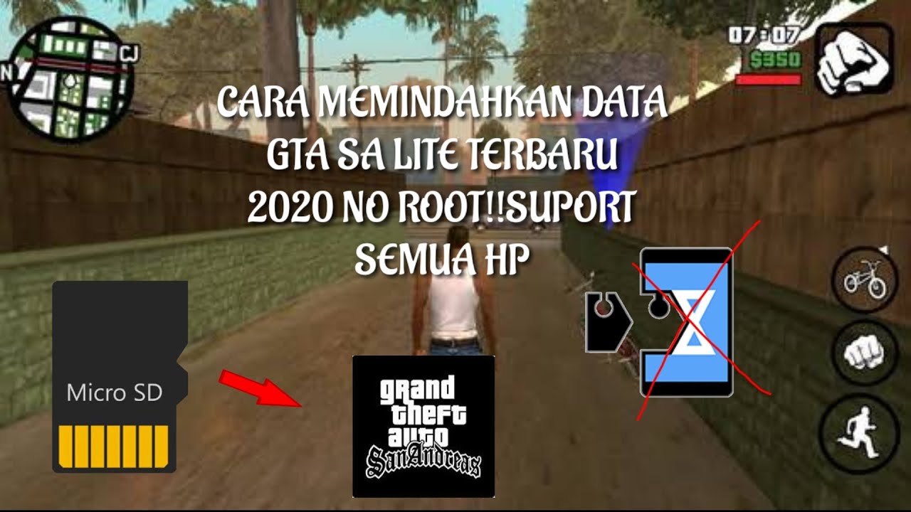 Tutorial Cara memindahkan data gta sa lite ke sdcard terbaru