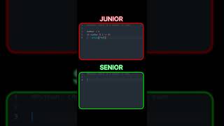 Junior vs Senior write code #junior #senior #coding #html #javascriptcoding @TitanWaliSoch25