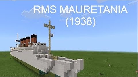 HMT Mauretania (1933) | Minecraft 1:5 Scales Tutorial