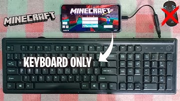 Playing Minecraft With Keyboard Only | How To Play Minecraft With Keyboard Only No Mouse & USB Hub