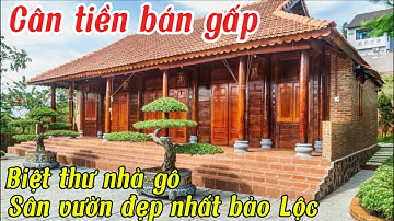 CẦN BÁN GẤP biệt thự nhà gô sân vườn tai bảo Lộc cách trung tâm ủy ban thành phố bảo Lộc 300m
