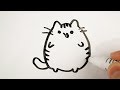 How to draw simple cute cat easy  drawing animals on a whiteboard