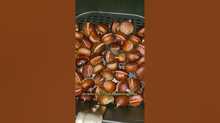 Castagne in friggitrice ad aria! Vediamo un po’ se funziona!
