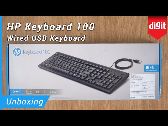 HP Keyboard  Wired USB Keyboard Unboxing   YouTube