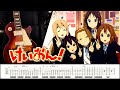 [TABS] K-ON! (High School Anthem)【Sakuragaoka Joshi Koutou Gakkou Kouka (Rock Ver.)】Guitar Cover