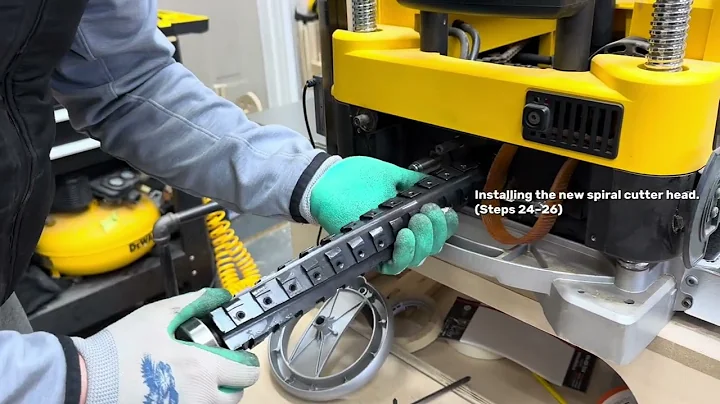 Dewalt DW735 Planer Upgrade - FOXBC Spiral Cutterhead Installation Tutorial