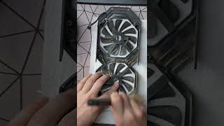 Cleaning a gpu  #satisfying #asmrsounds #asmrcleaning #gamingpc #graphicscard