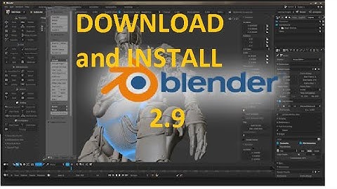 How to download and install Blender 2.9