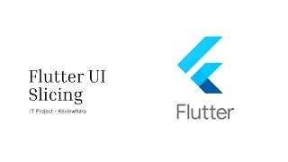 Flutter UI Slicing | E-Commerce | Flutter | IT Project