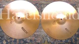 Paiste 2002 Black Label 14 Heavy Rock Hats 988 & 1074 gs from 1978 100217