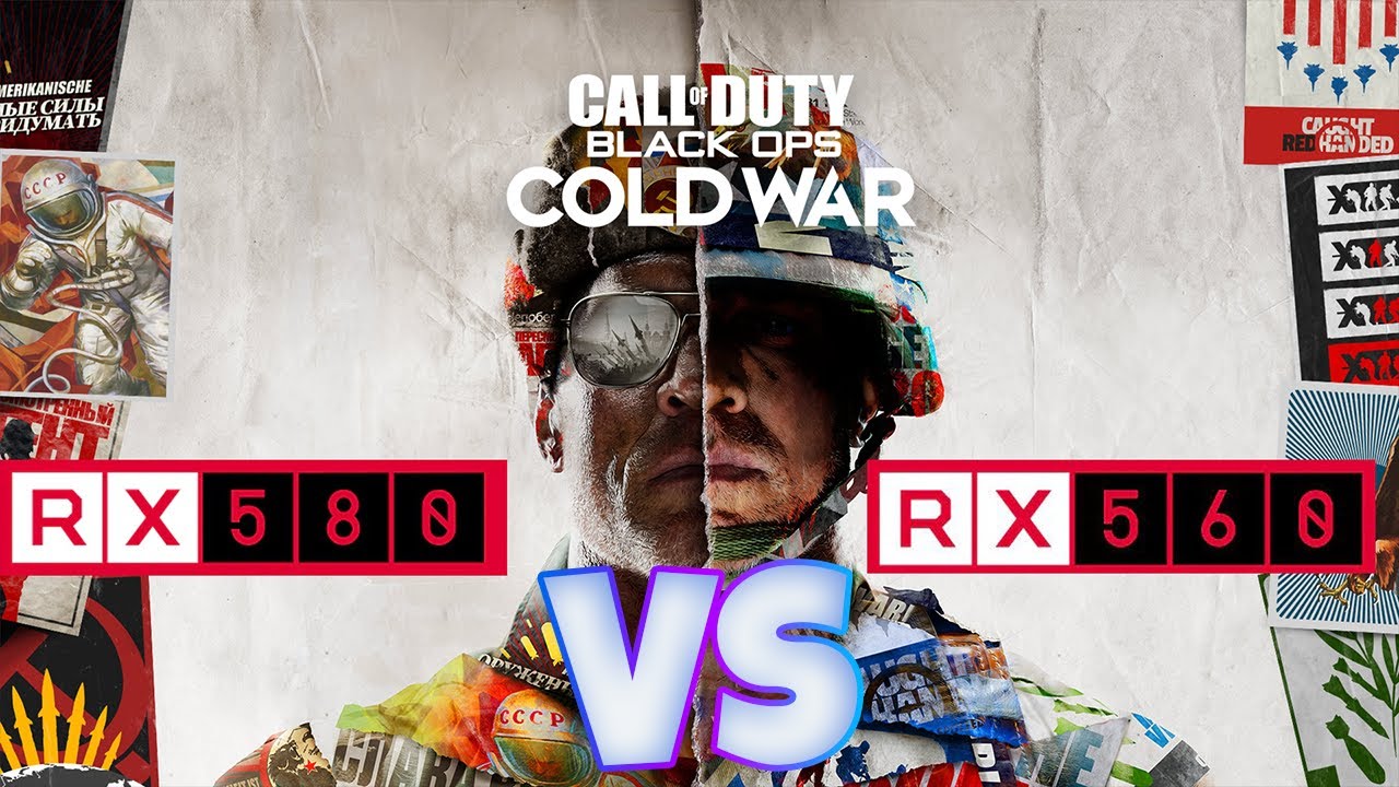 Call of Duty Cold War Side-by-Side Comparison | RX560 vs RX580 | 4GB vs 8GB | 1080p