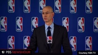 NBA commissioner announces fine, lifetime ban for Sterling