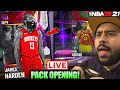 *LIVE* INVINCIBLE DARK MATTER JAMES HARDEN PACK OPENING WITH NEW PACKS IN NBA 2K21 MYTEAM