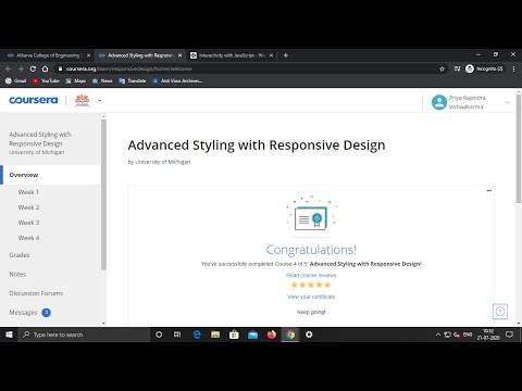 Advanced Styling with Responsive Design || Week 1 || Quiz Answer || Coursera
