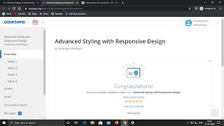 Advanced Styling with Responsive Design || Week 1 || Quiz Answer || Coursera