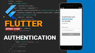 Flutter - Authentication - Speed code - Music developers