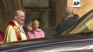 UK royals arrive for traditional Easter service