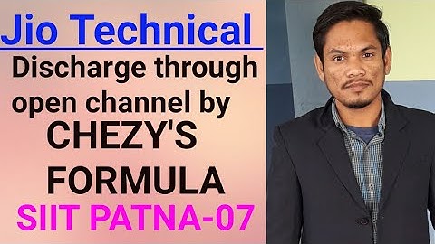 Discharge through open channel by chezy