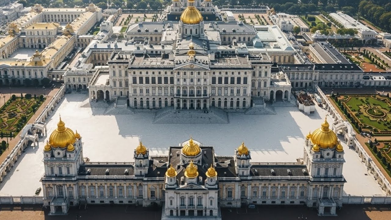 Inside the World’s Largest Royal Palace | Pure Marble White, Gold & Ivory Luxury Palace