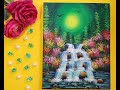 Tropical Waterfall Acrylic painting/ Step by step painting/ Painting for beginners / Canvas painting