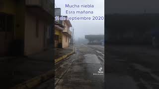 La isla con mucha niebla en septiembre del 2020