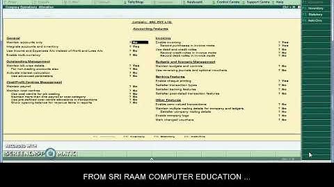 INTEREST CALCULATION | INTEREST IN BANK BALANCE Practical - TALLY.ERP9 | SRI RAAM COMPUTER EDUCATION