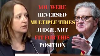 SENATOR KENNEDY DID NOT HOLD BACK AS HE SLAMS JUDICIAL NOMINEE OVER MULTIPLE REVERSAL CASES 