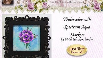 Watercolor with Spectrum Aqua Markers