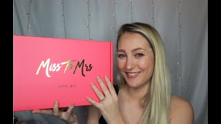 Miss to Mrs. Bridal Subscription Unboxing | Box 1