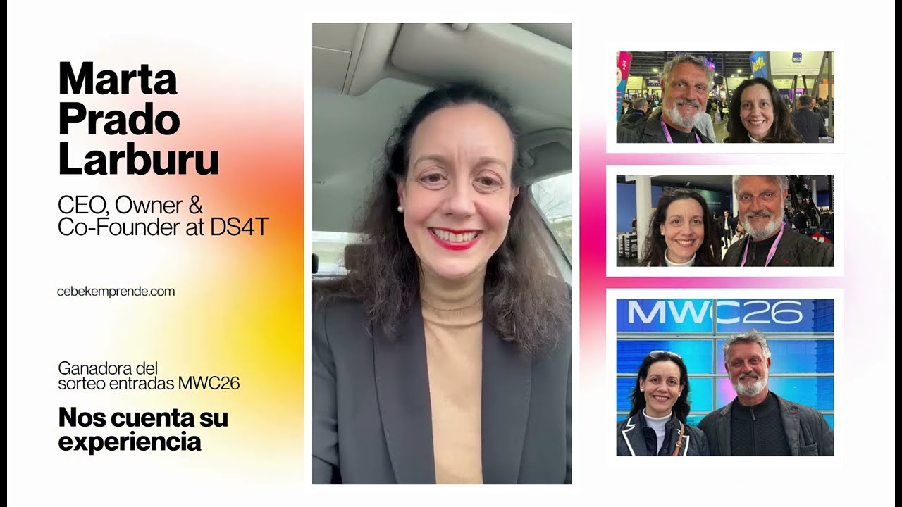 Marta Larburu convierte un premio de CEBEK Emprende en una oportunidad real de expansión internacional en el MWC 2026