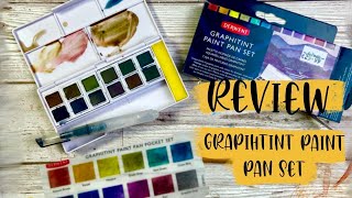 Graphitint Paint Pan Set by Derwent // Unboxing & Swatching 🎨 