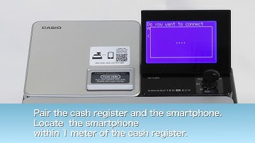 Casio Bluetooth Pairing Electronic Cash Register with Smart Phone